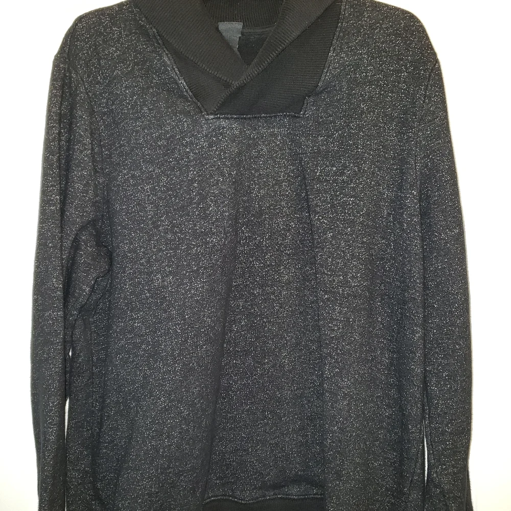 H and M Black/Gray sweater Shirt Size XL - Picture 1 of 5